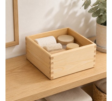 Pine Wood Storage Box Unpainted Craft Keepsake Box