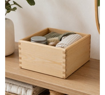 Pine Wood Storage Box Unpainted Craft Keepsake Box