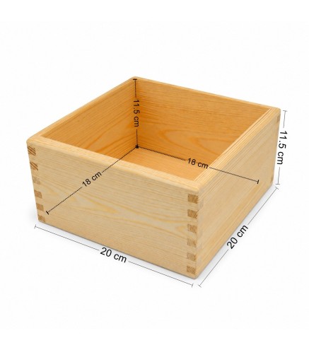 Wooden World Pine Wood Storage Box Unpainted Keepsake Craft Box 20cm