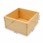 Wooden World Pine Wood Storage Box Unpainted Keepsake Craft Box 20cm