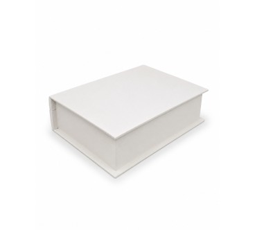 Wooden World White Wooden Book Box Pine Bible Keepsake Gift Case