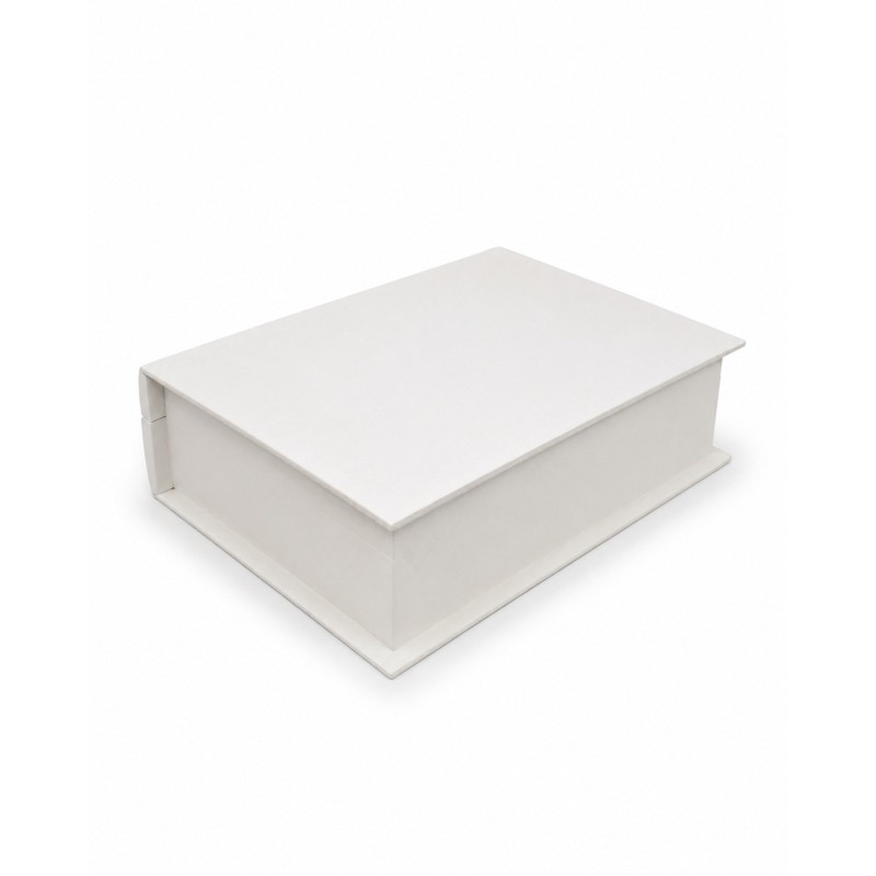 Wooden World White Wooden Book Box Pine Bible Keepsake Gift Case