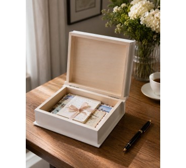 White Pine Wooden Book Box Bible Gift Case