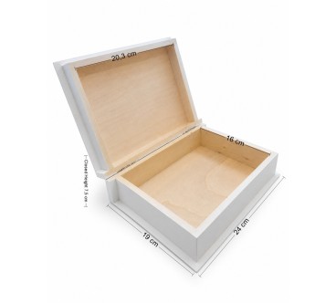 White Pine Wooden Book Box Bible Gift Case