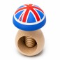 UK Flag Mushroom Nutcracker | Beech Wood & 3D Print