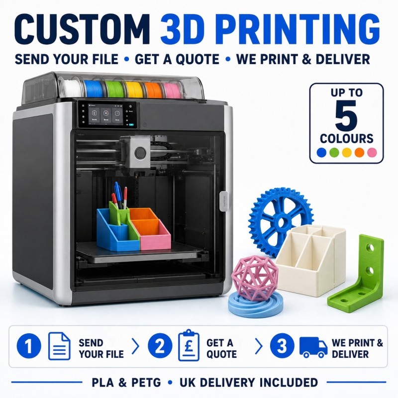 Custom 3D Printing Service from Your Ready-Made File in PLA or PETG Custom 3D Printing Service from Your Ready-Made File in PLA or PETG