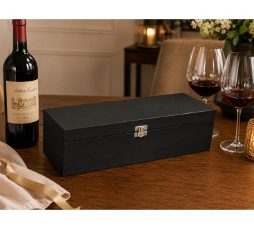 Personalised Wedding Wine Box with 3D Plaque | Wooden World