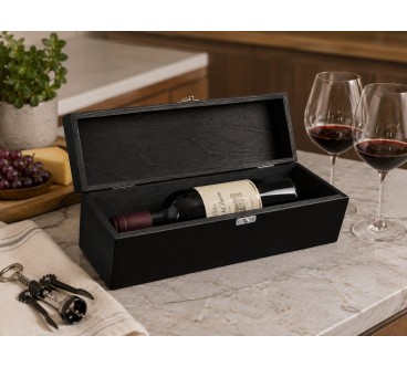 Personalised Wedding Wine Box with 3D Plaque | Wooden World