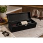 Personalised Wedding Wine Box with 3D Plaque - Black Lacquered Beech Wood - Wooden World Personalised Wedding Wine Box with 3D Plaque - Black Lacquered Beech Wood - Wooden World