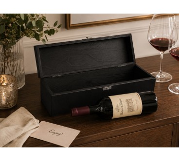 Personalised Wedding Wine Box with 3D Plaque | Wooden World