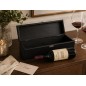 Personalised Wedding Wine Box with 3D Plaque - Black Lacquered Beech Wood - Wooden World Personalised Wedding Wine Box with 3D Plaque - Black Lacquered Beech Wood - Wooden World