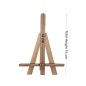 Small Wooden Easel 15 cm with Front Support – Mini Display Stand for Photos, Cards and Decorations