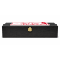 Personalised Wedding Wine Box with 3D Plaque - Black Lacquered Beech Wood - Wooden World Personalised Wedding Wine Box with 3D Plaque - Black Lacquered Beech Wood - Wooden World