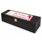 Personalised Wedding Wine Box with 3D Plaque - Black Lacquered Beech Wood - Wooden World Personalised Wedding Wine Box with 3D Plaque - Black Lacquered Beech Wood - Wooden World