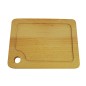 Wooden World - Oiled Beech Wood Chopping Board with Juice Groove and Hanging Hole - 39 x 24.5 x 1.5 cm