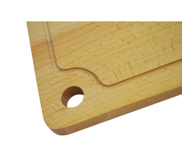 Beech Chopping Board with Groove & Hole | Wooden World