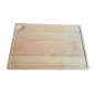 Wooden World - Large Beech Wood Chopping Board with Juice Groove 45 x 30 cm