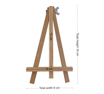 Wooden Easel 25 cm – Compact Display Stand for Photos, Cards, Menus and Decorations