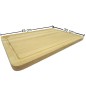 Wooden World - Large Beech Wood Chopping Board with Juice Groove 45 x 30 cm