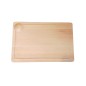Wooden World - Small Oiled Beech Wood Chopping Board with Juice Groove 32 x 21 cm