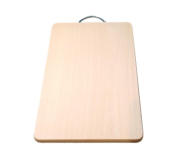 Beech Chopping Board with Metal Handle | Wooden World