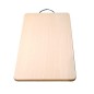 Wooden World - Beech Wood Chopping Board with Metal Handle 30 x 18 cm