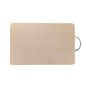 Wooden World - Beech Wood Chopping Board with Metal Handle 30 x 18 cm