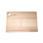 Wooden World - Large Oiled Beech Wood Chopping Board with Juice Groove and Hanging Hole 45 x 30 cm