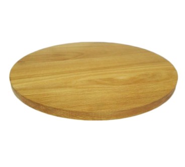 Set of 10 Oiled Round Beech Chopping Boards 25 cm
