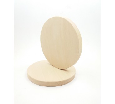 Set of 10 Round Beech Wood Boards 15 cm | Wooden World