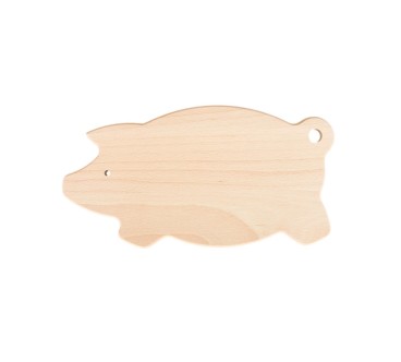 Small Pig-Shaped Beech Chopping Board | Wooden World