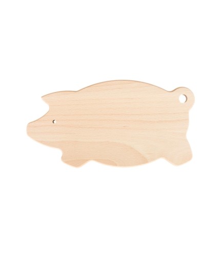 Small Pig-Shaped Beech Chopping Board | Wooden World