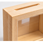 Wooden Money Box with Glass Front – Pine Piggy Bank with Removable Back – 10x10x4 cm Wooden Money Box with Glass Front – Pine Piggy Bank with Removable Back – 10x10x4 cm