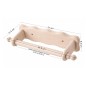 Wooden World Raw Beech Wood Wall Mounted Kitchen Roll & Toilet Paper Holder for Decoupage