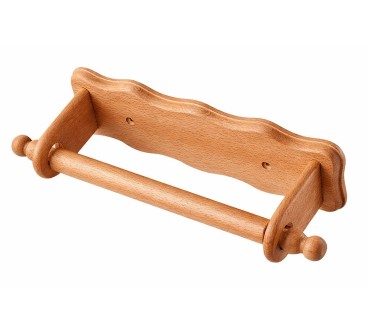 Oiled Beech Wood Kitchen Roll Holder | Wooden World
