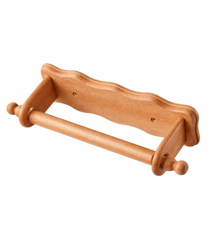 Oiled Beech Wood Kitchen Roll Holder | Wooden World