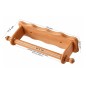 Oiled Beech Wood Kitchen Roll Holder Wall Mounted Paper Towel & Toilet Roll Holder