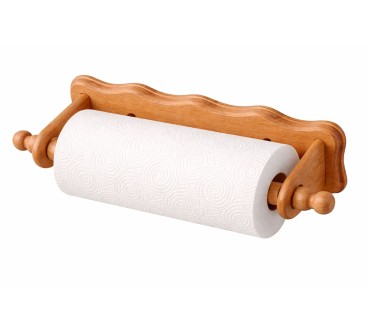 Oiled Beech Wood Kitchen Roll Holder | Wooden World
