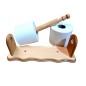 Oiled Beech Wood Kitchen Roll Holder Wall Mounted Paper Towel & Toilet Roll Holder Oiled Beech Wood Kitchen Roll Holder Wall Mounted Paper Towel & Toilet Roll Holder