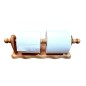 Oiled Beech Wood Kitchen Roll Holder Wall Mounted Paper Towel & Toilet Roll Holder Oiled Beech Wood Kitchen Roll Holder Wall Mounted Paper Towel & Toilet Roll Holder