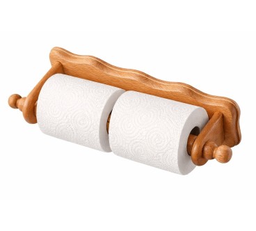 Oiled Beech Wood Kitchen Roll Holder | Wooden World