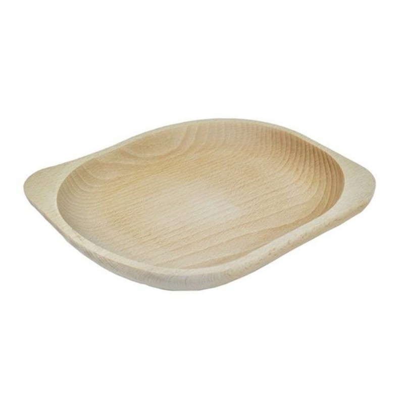 Wooden World Raw Beech Wood Serving Plate – Grooved Decorative Snack Platter for Fruit, Nuts, Sweets and Appetisers Wooden World Raw Beech Wood Serving Plate – Grooved Decorative Snack Platter for Fruit, Nuts, Sweets and Appetisers