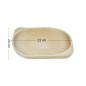 Wooden World Raw Beech Wood Serving Plate – Grooved Decorative Snack Platter for Fruit, Nuts, Sweets and Appetisers
