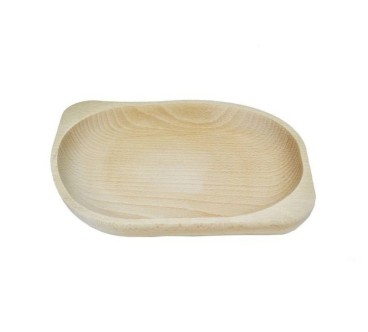 Large Beech Wood Serving Plate 30 cm | Wooden World