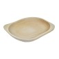 Wooden World - Large Rectangular Beech Wood Serving Plate for Snacks and Fruit 30 x 23.5 x 3 cm
