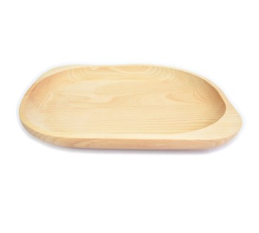 Large Beech Wood Serving Plate 30 cm | Wooden World