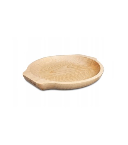 Round Beech Wood Serving Plate | Wooden World