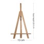 Wooden Easel 25.5 cm with Support Ledge – Compact Display Stand for Photos, Cards and Decorations
