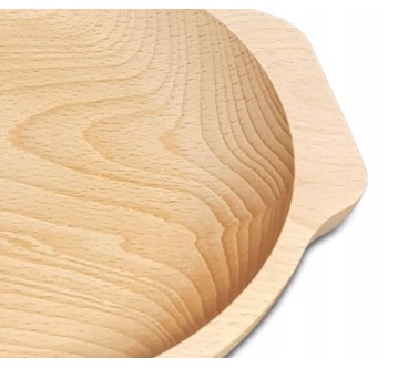 Round Beech Wood Serving Plate | Wooden World