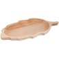 Raw Beech Wood Leaf Serving Plate | Wooden World